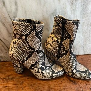 ALDO Snake Skin Ankle Boots